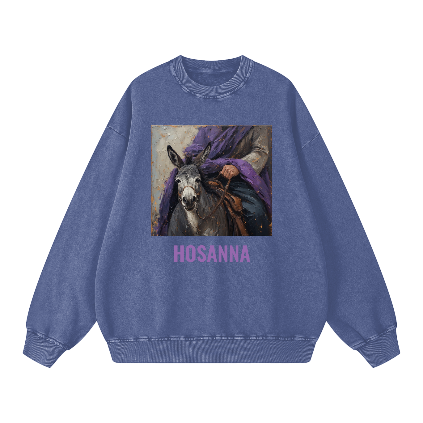 "His Donkey" Sweatshirt (Snow Washed)
