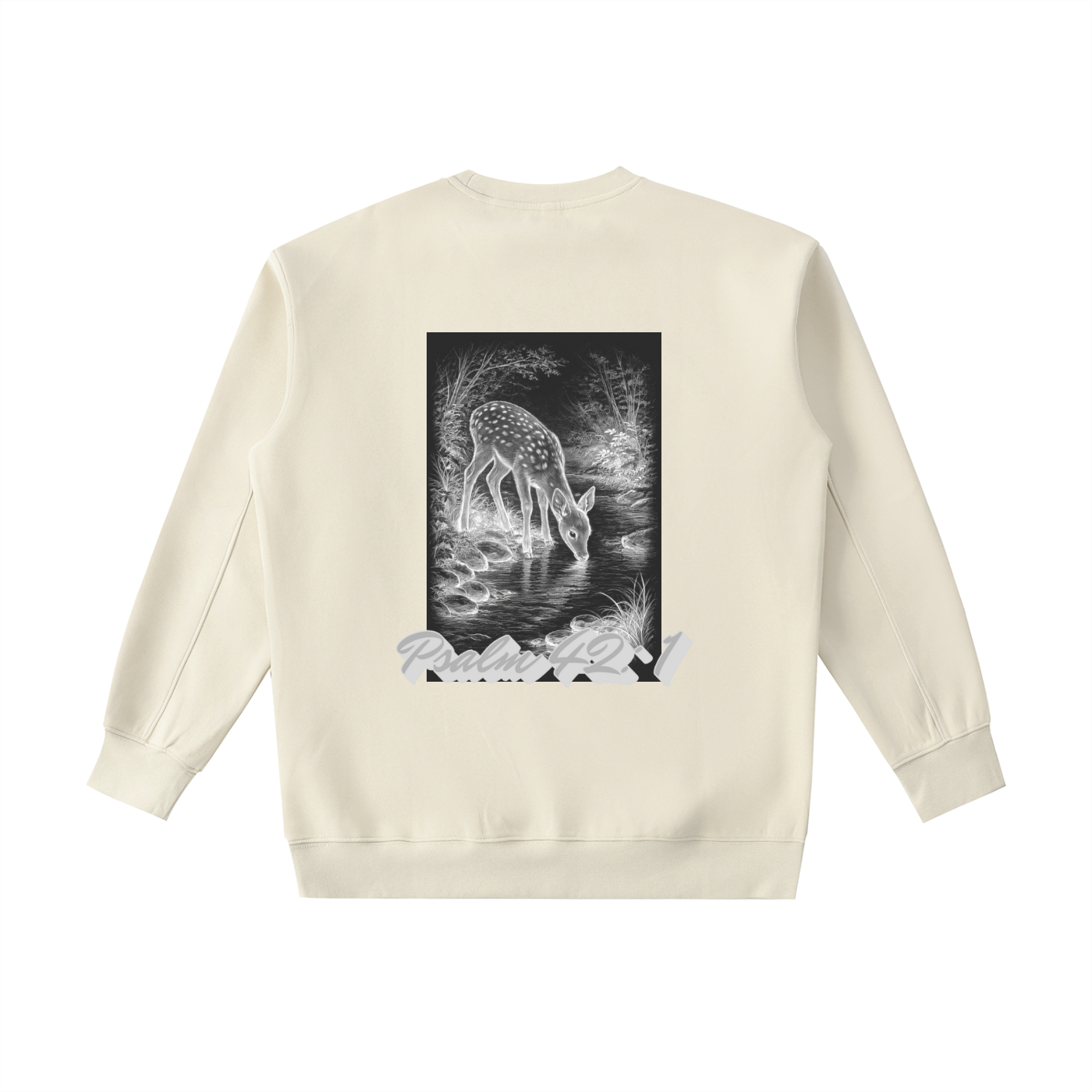 "Psalm 42:1" Heavyweight Crewneck