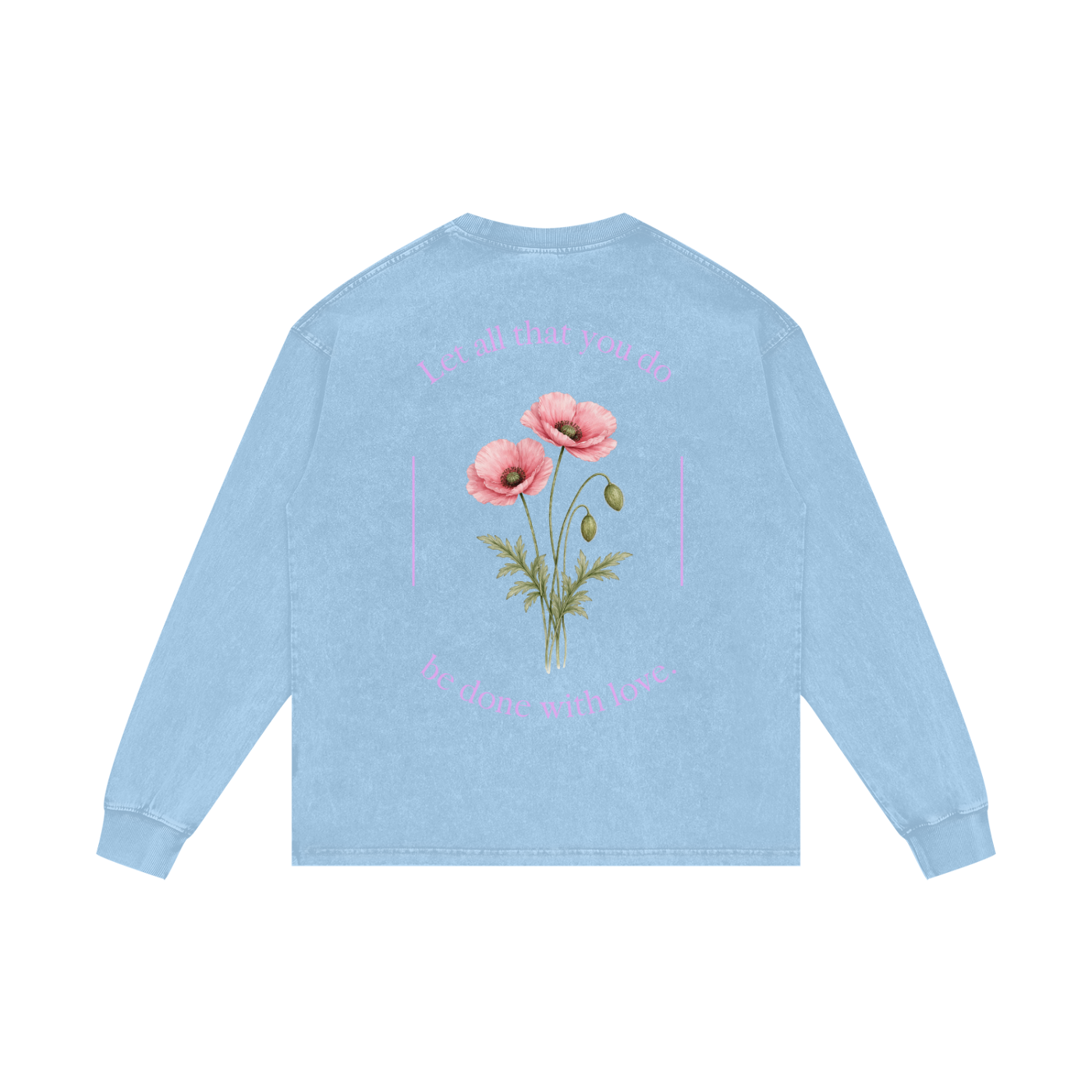 "done with love." Crewneck