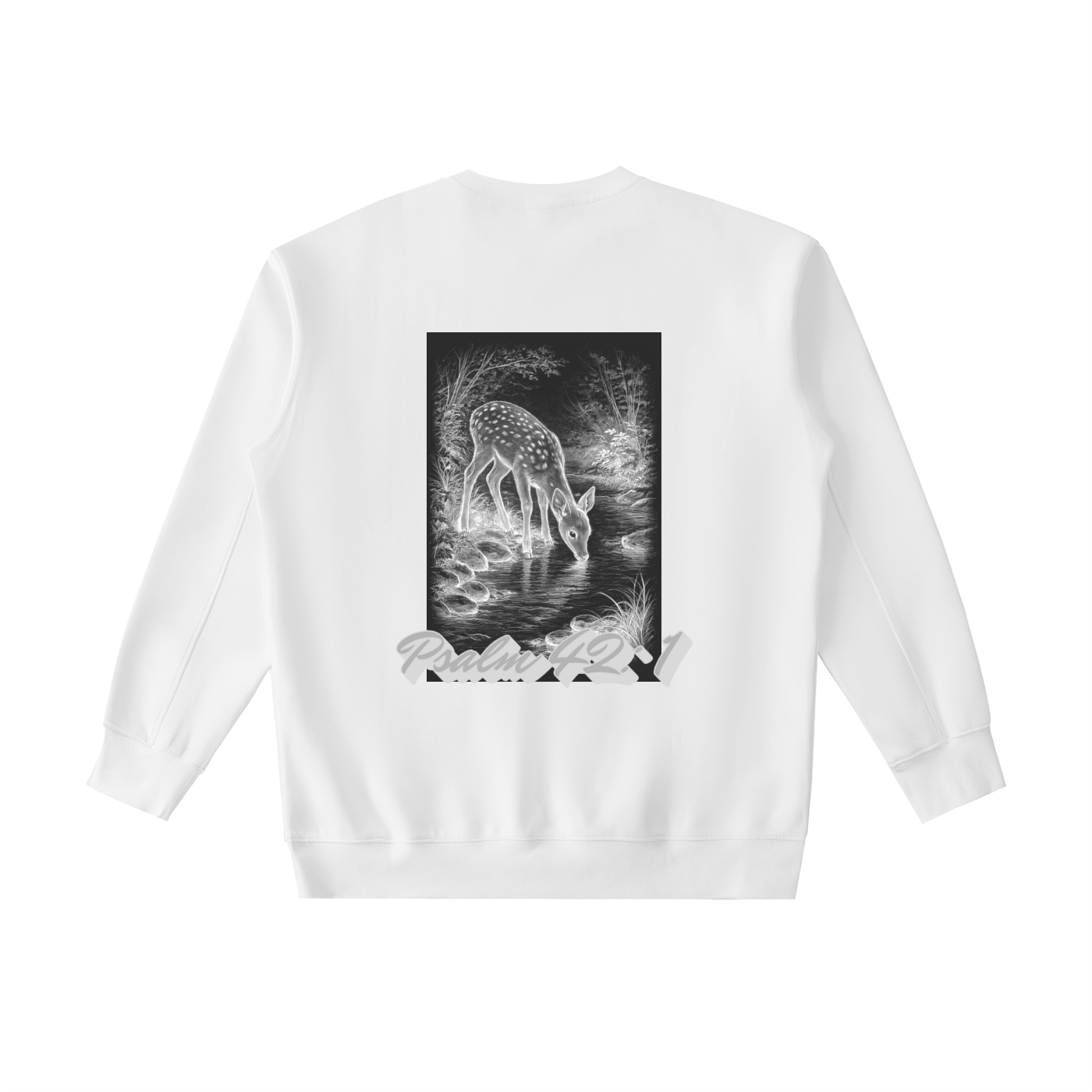 "Psalm 42:1" Heavyweight Crewneck