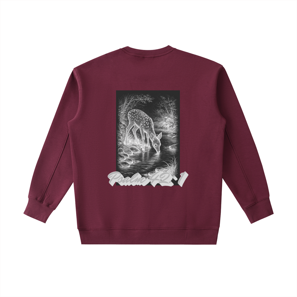 "Psalm 42:1" Heavyweight Crewneck