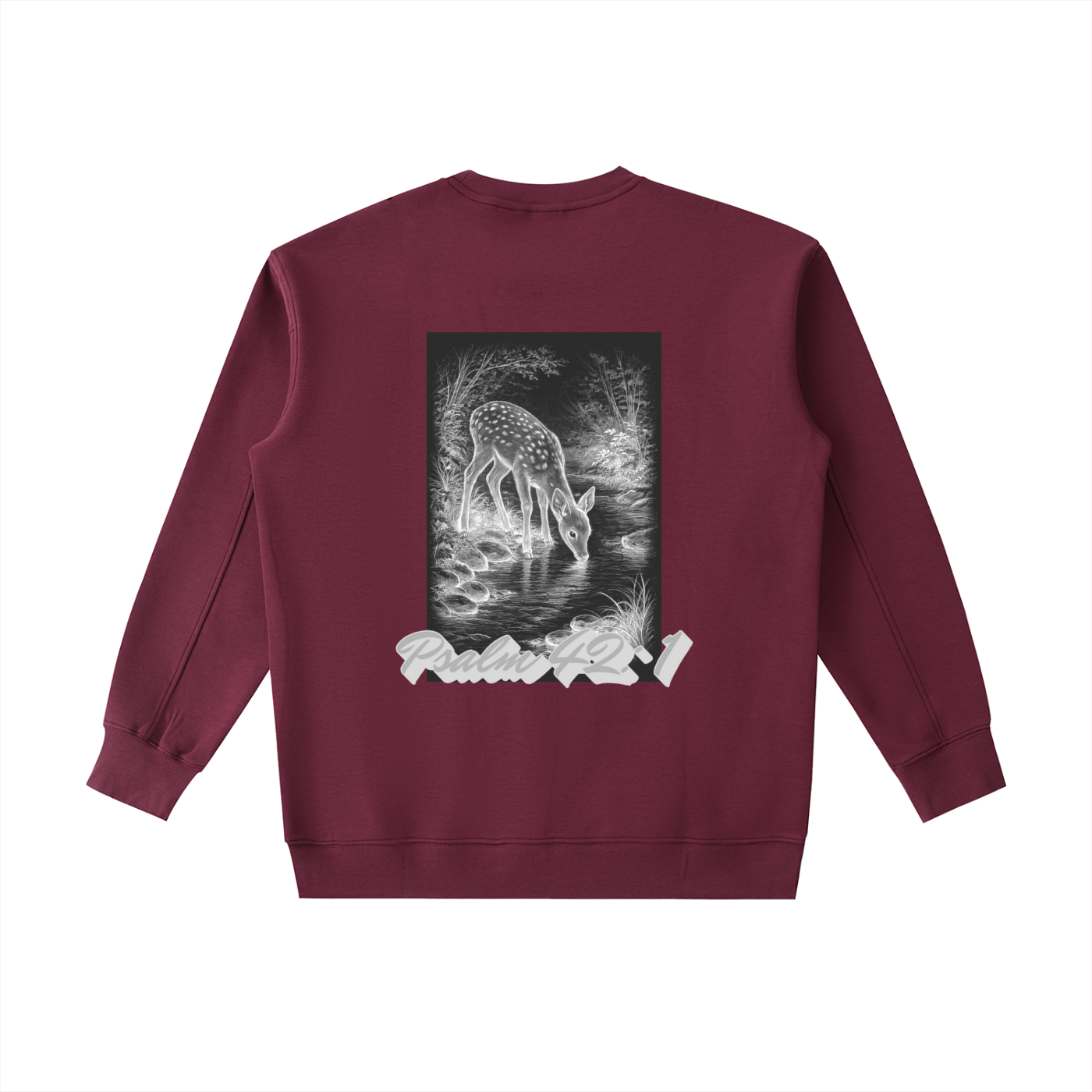 "Psalm 42:1" Heavyweight Crewneck