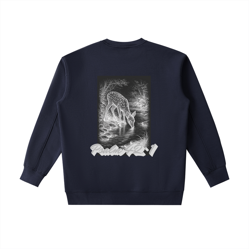 "Psalm 42:1" Heavyweight Crewneck