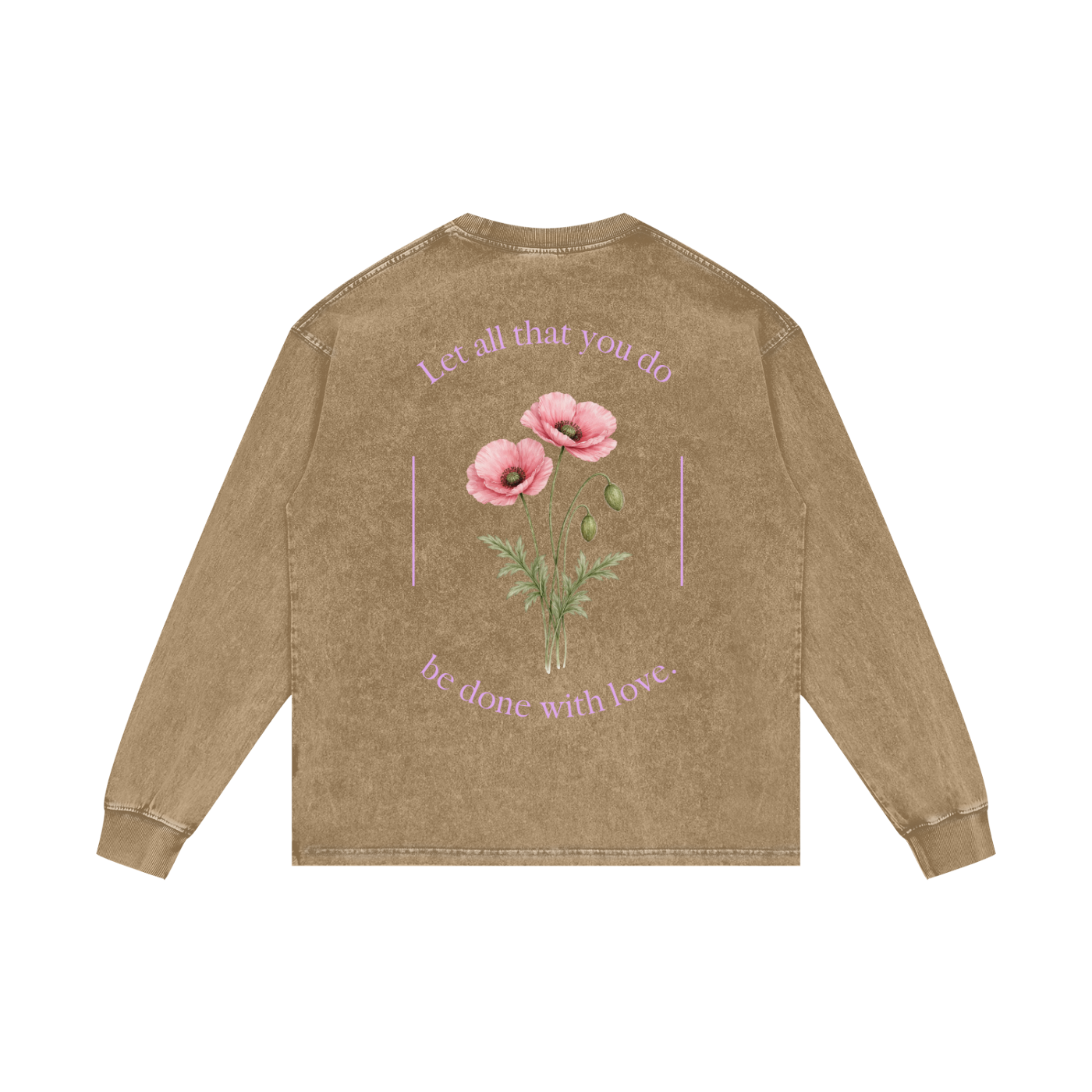 "done with love." Crewneck