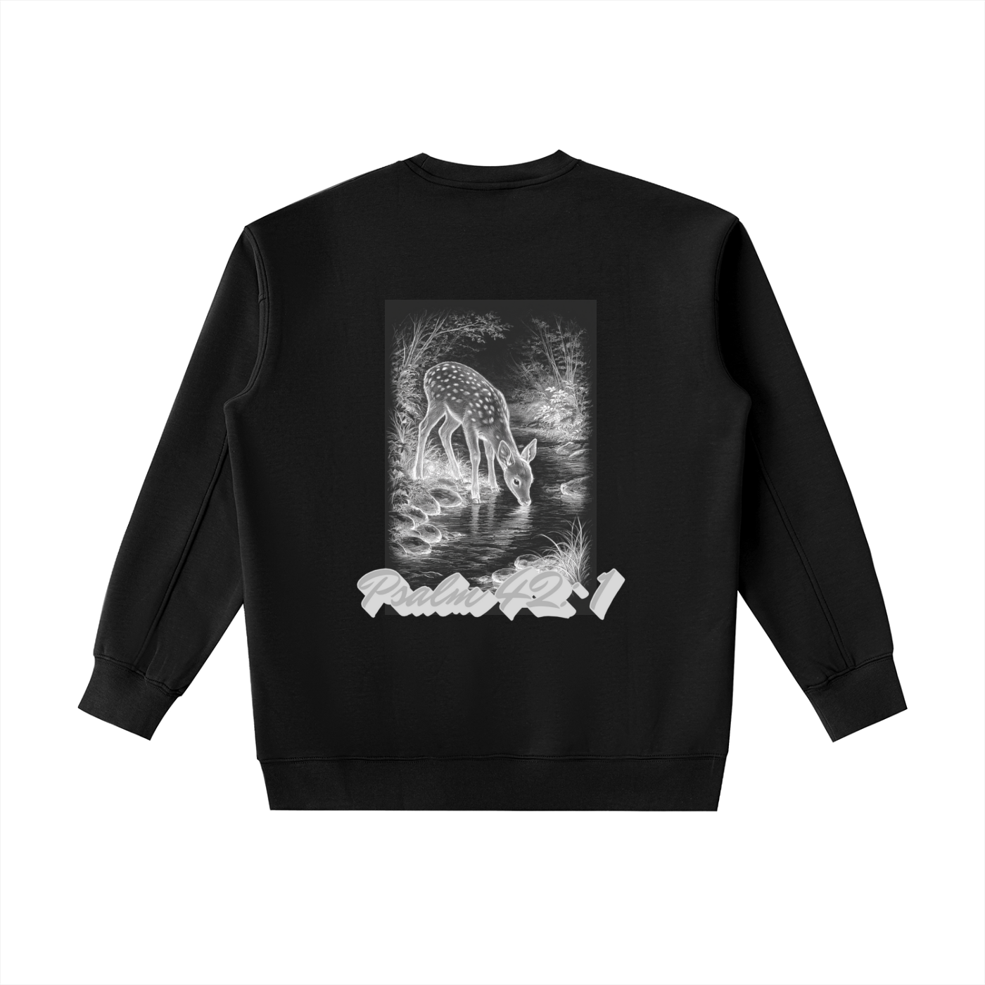"Psalm 42:1" Heavyweight Crewneck