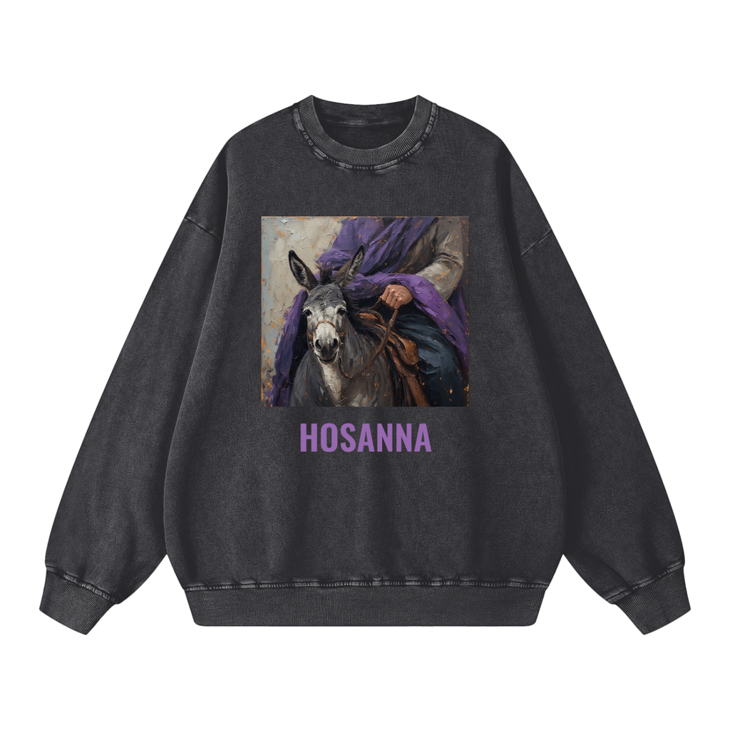 "His Donkey" Sweatshirt (Snow Washed)