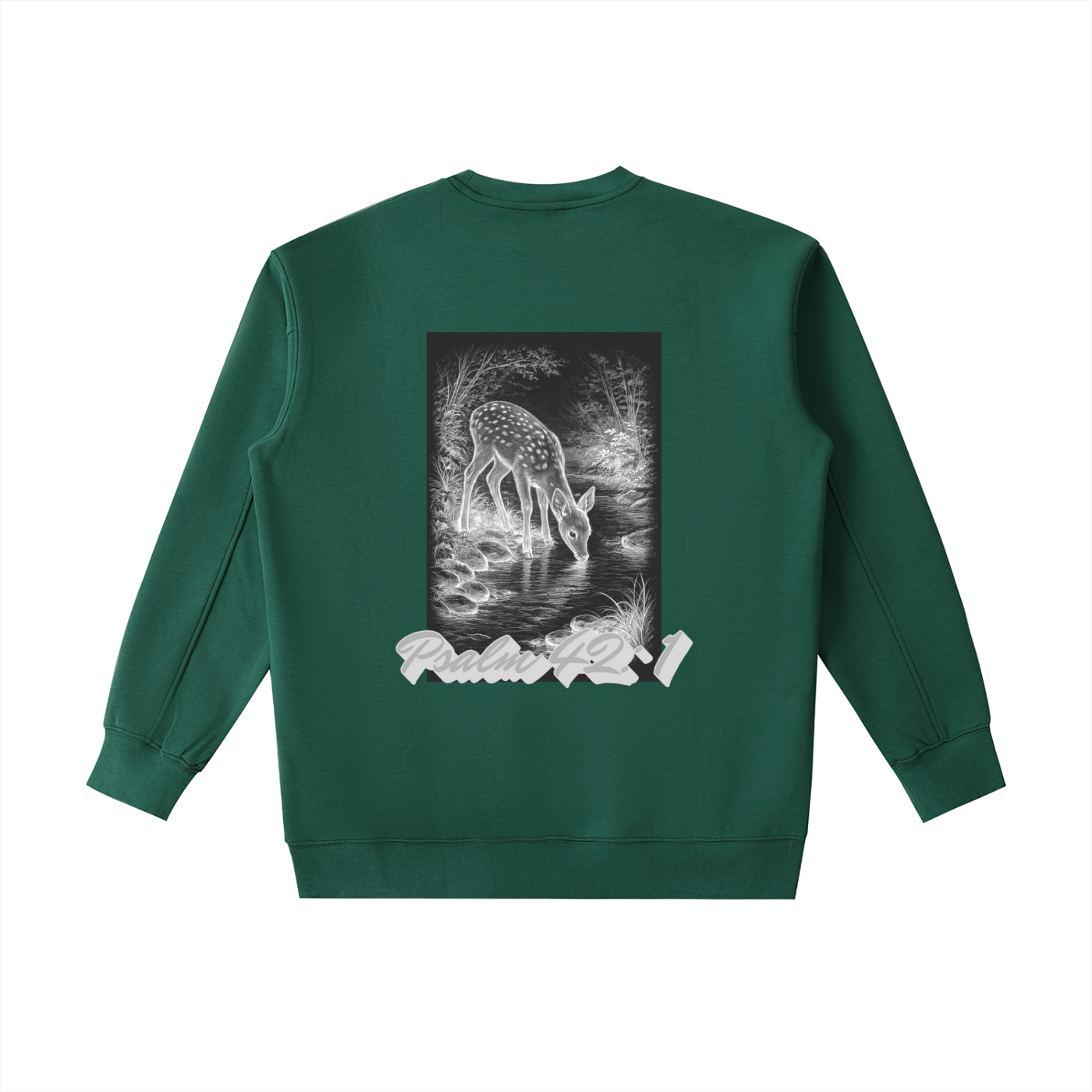 "Psalm 42:1" Heavyweight Crewneck