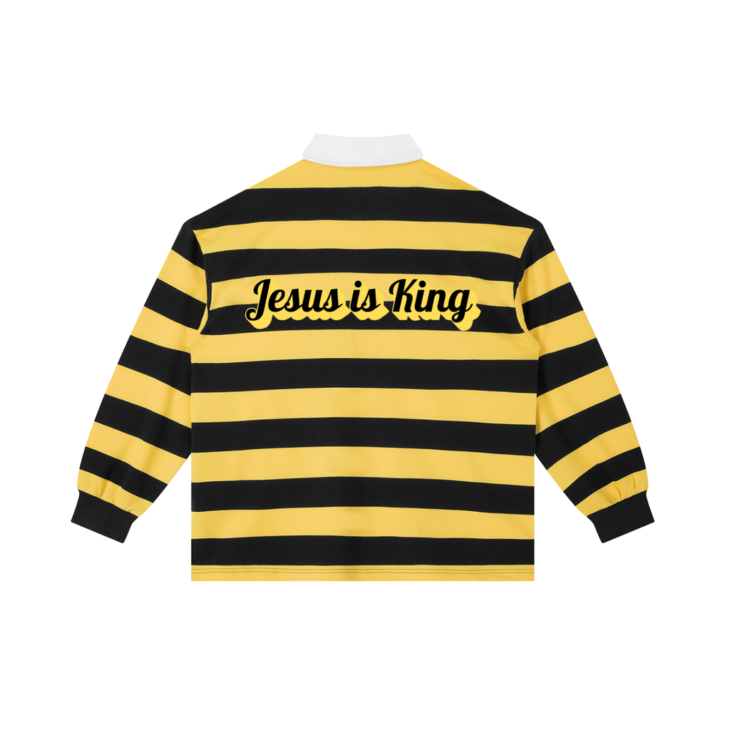 "Jesus is King" Collared Polo B/Y