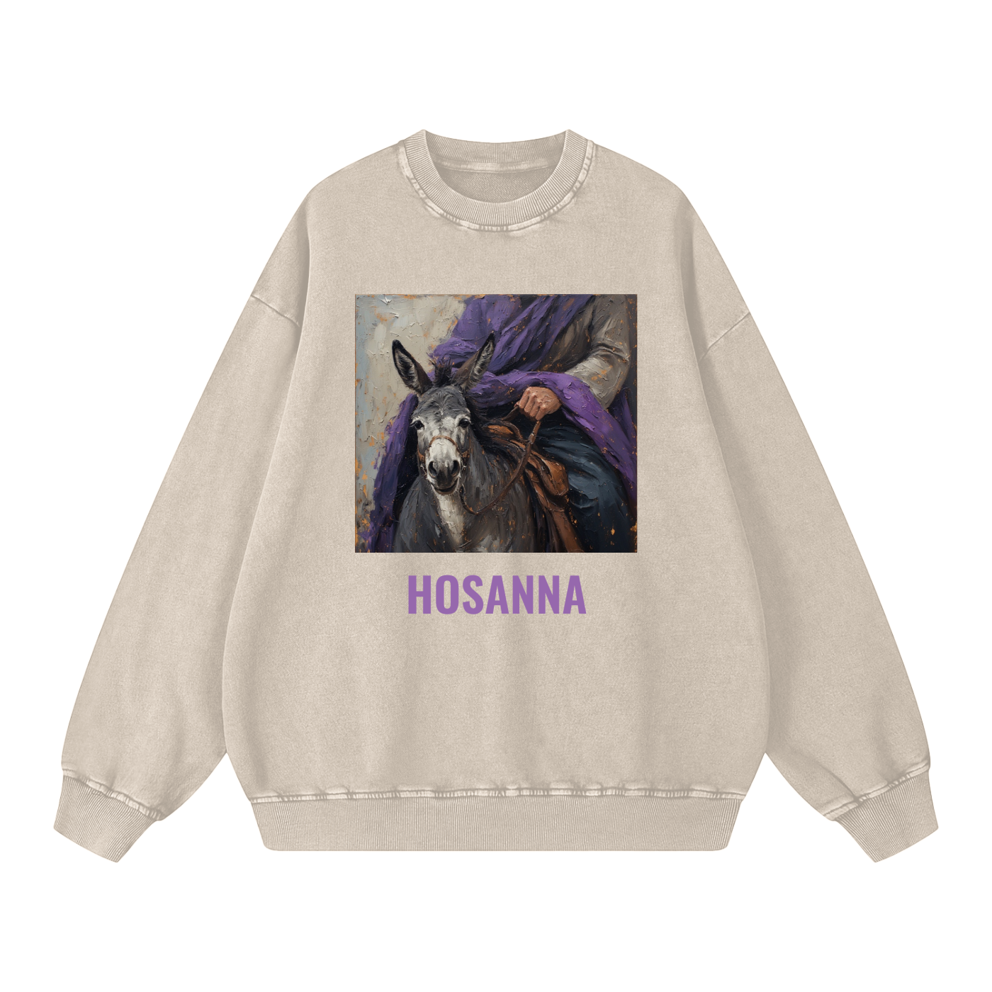 "His Donkey" Sweatshirt (Snow Washed)